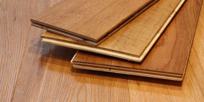 Engineered hardwood flooring samples