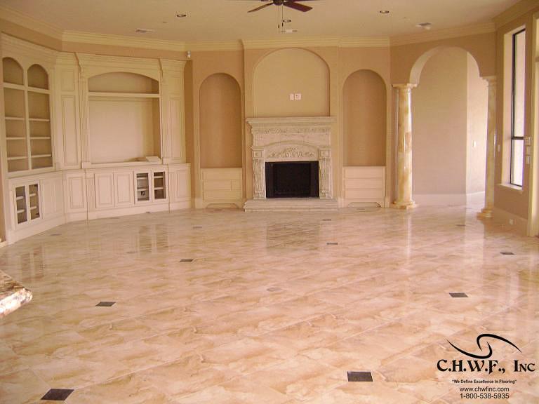 marble tile flooring